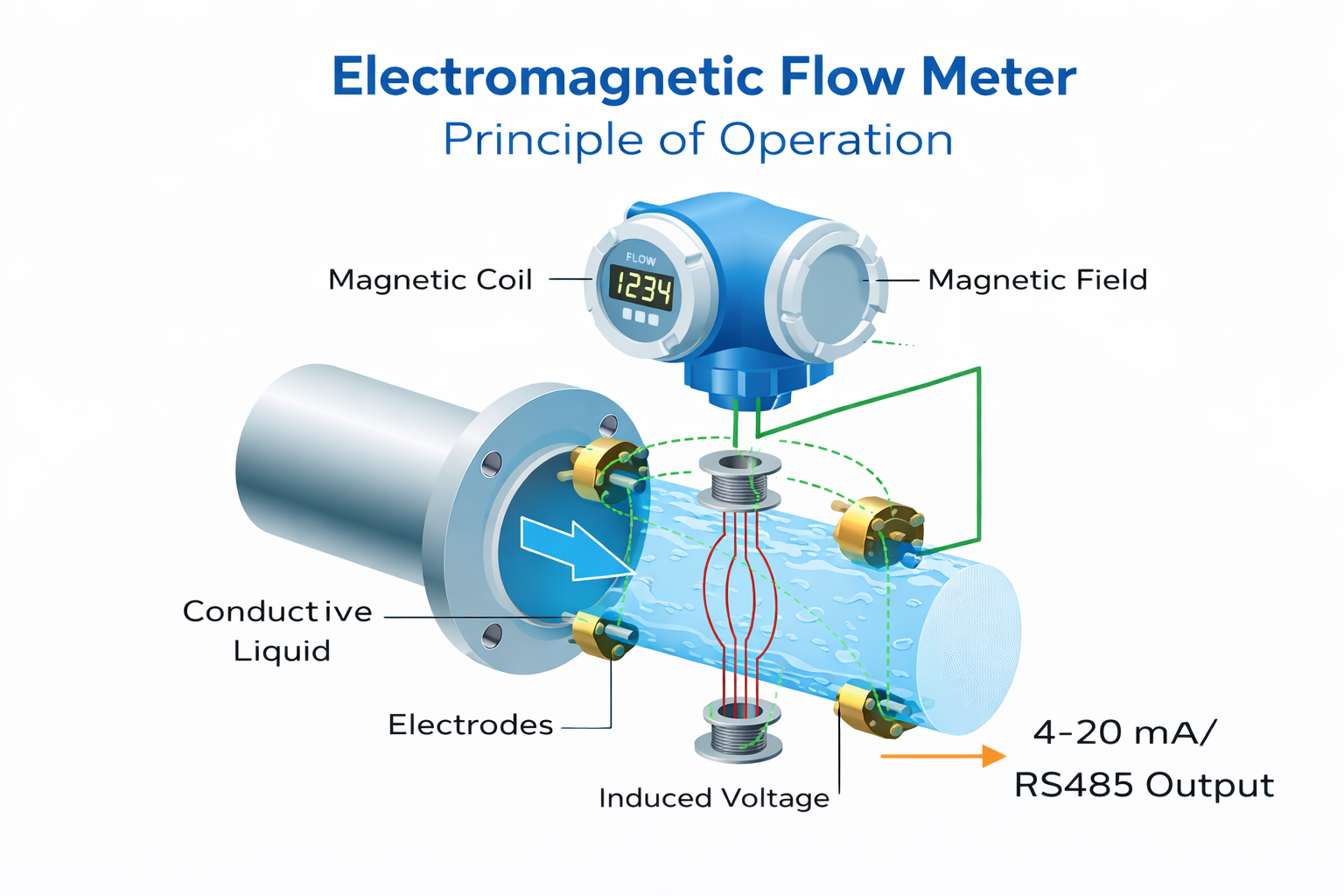 Electromagnetic Flow Meter Working Principle