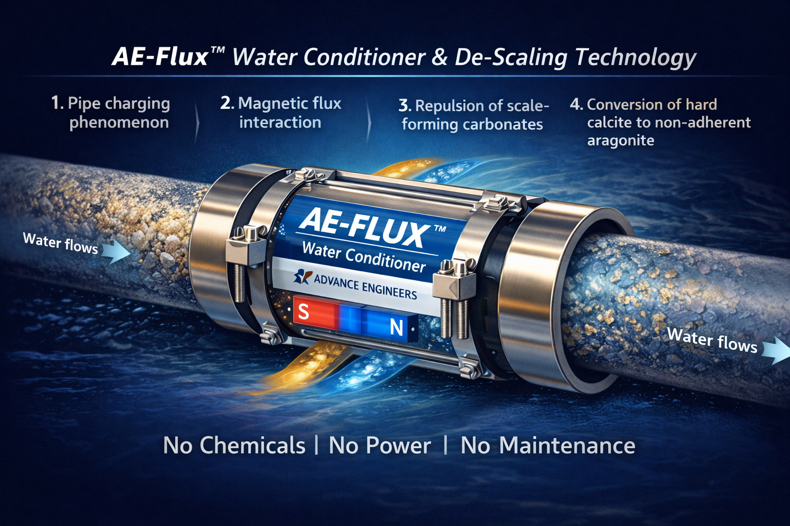 AE-Flux™ installation & operating principle
